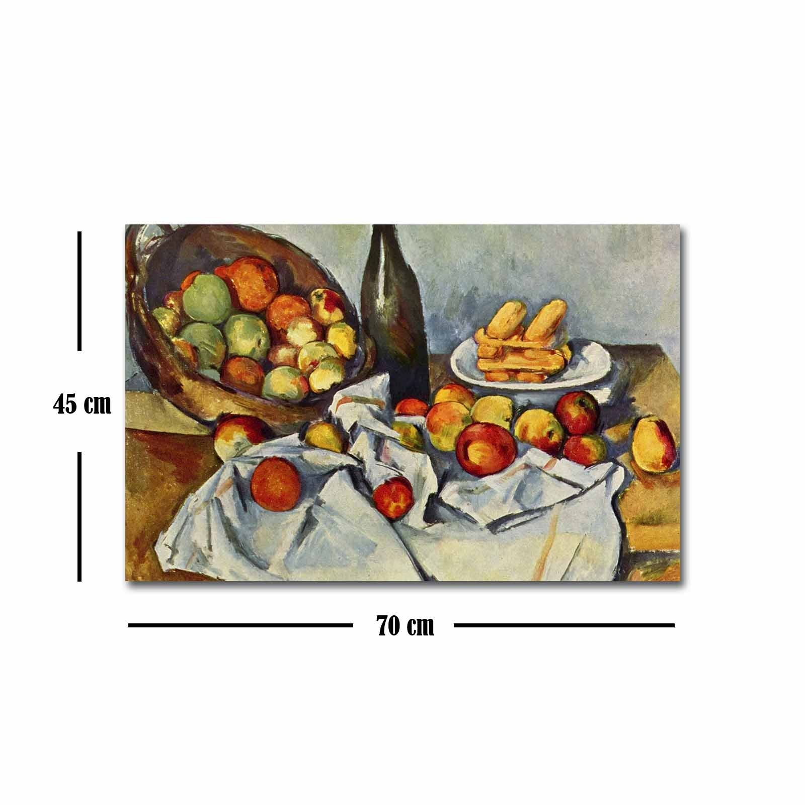 Quadro Decorativo em Tela Suede 100% Multicolor FAMOUSART-104, 45x70 cm, Moldura de Madeira 3 cm