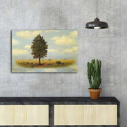 Tela Decorativa em Suede 100% Multicolor 45x70 cm com Moldura de Madeira (3 cm) | FAMOUSART-107 — 249CVT1497