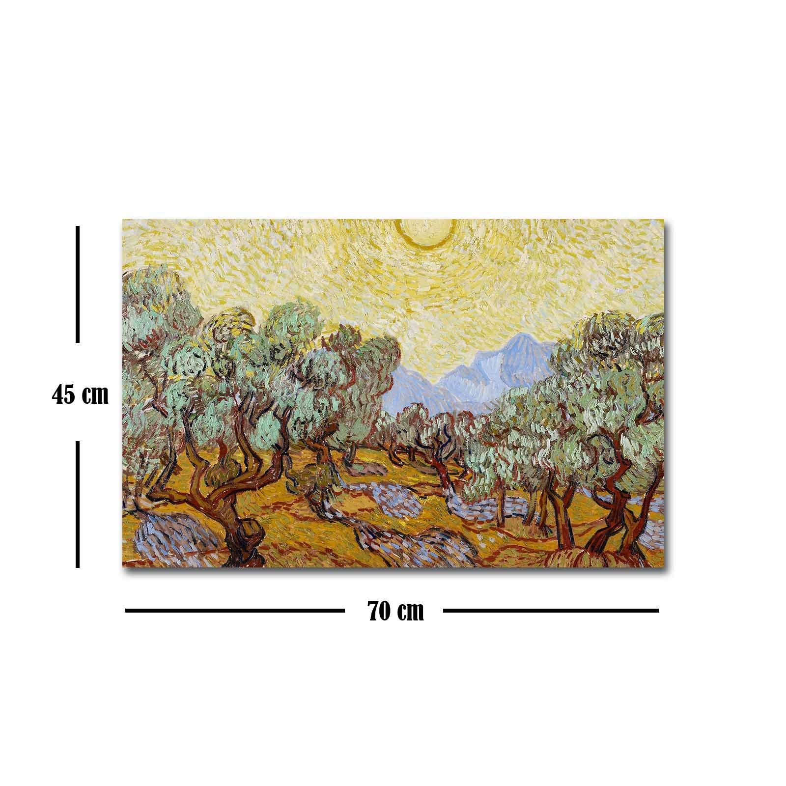 Quadro Decorativo em Tela FAMOUSART-115 Multicolor 45x70 cm – Tela de Camurça 100% com Moldura de Madeira 3 cm