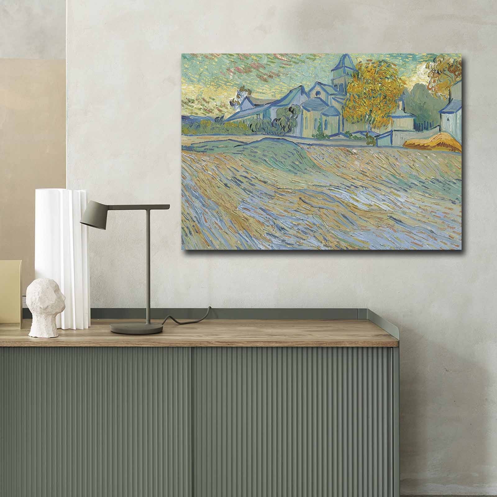 Tela Decorativa Famous Art 70x100 cm – Camurça 100% com Moldura de Madeira 3 cm – Multicolor