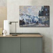 Quadro Tela Decorativa “Arte Famosa” 70x100 cm em Suede com Moldura de Madeira 3 cm – Multicolor