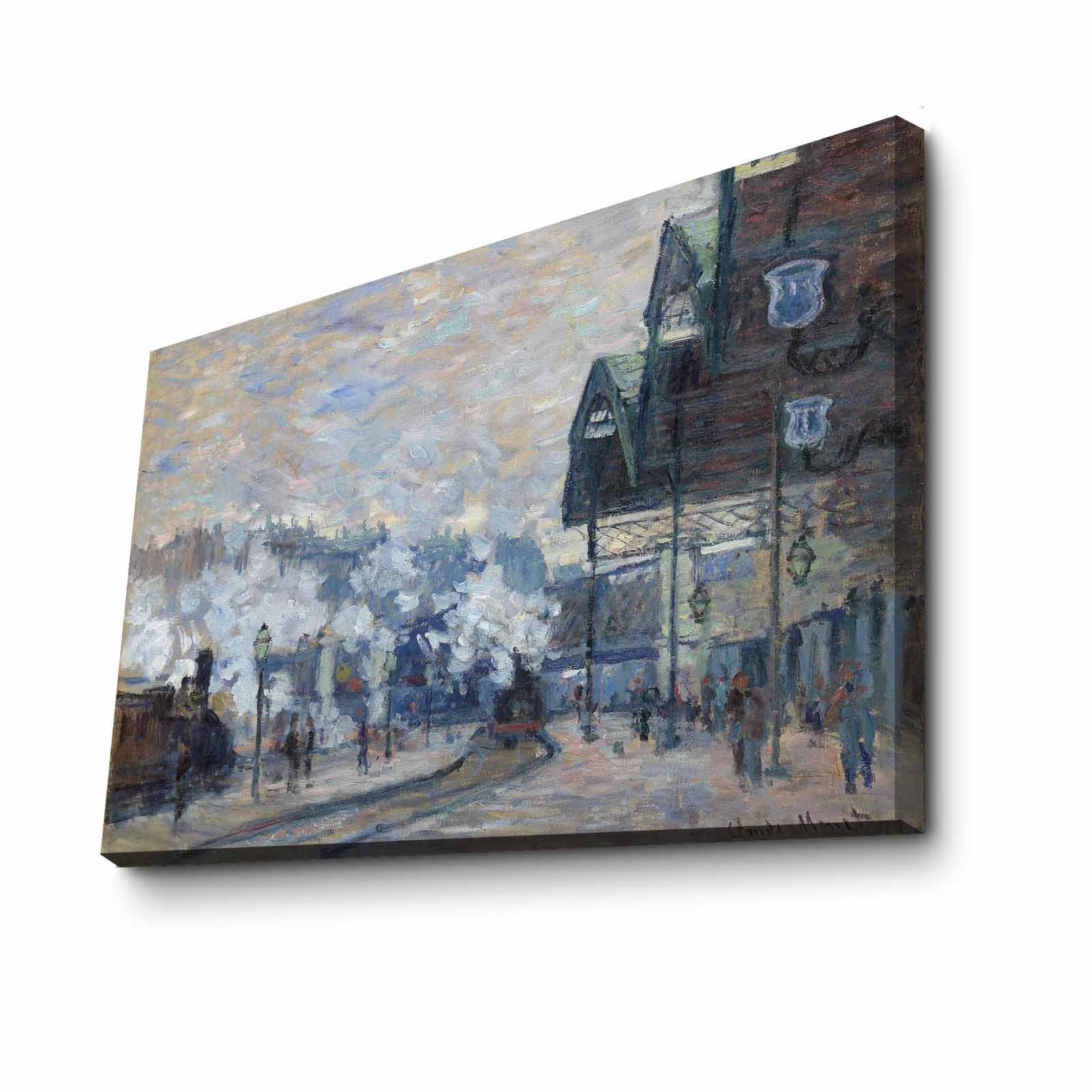 Quadro Tela Decorativa “Arte Famosa” 70x100 cm em Suede com Moldura de Madeira 3 cm – Multicolor