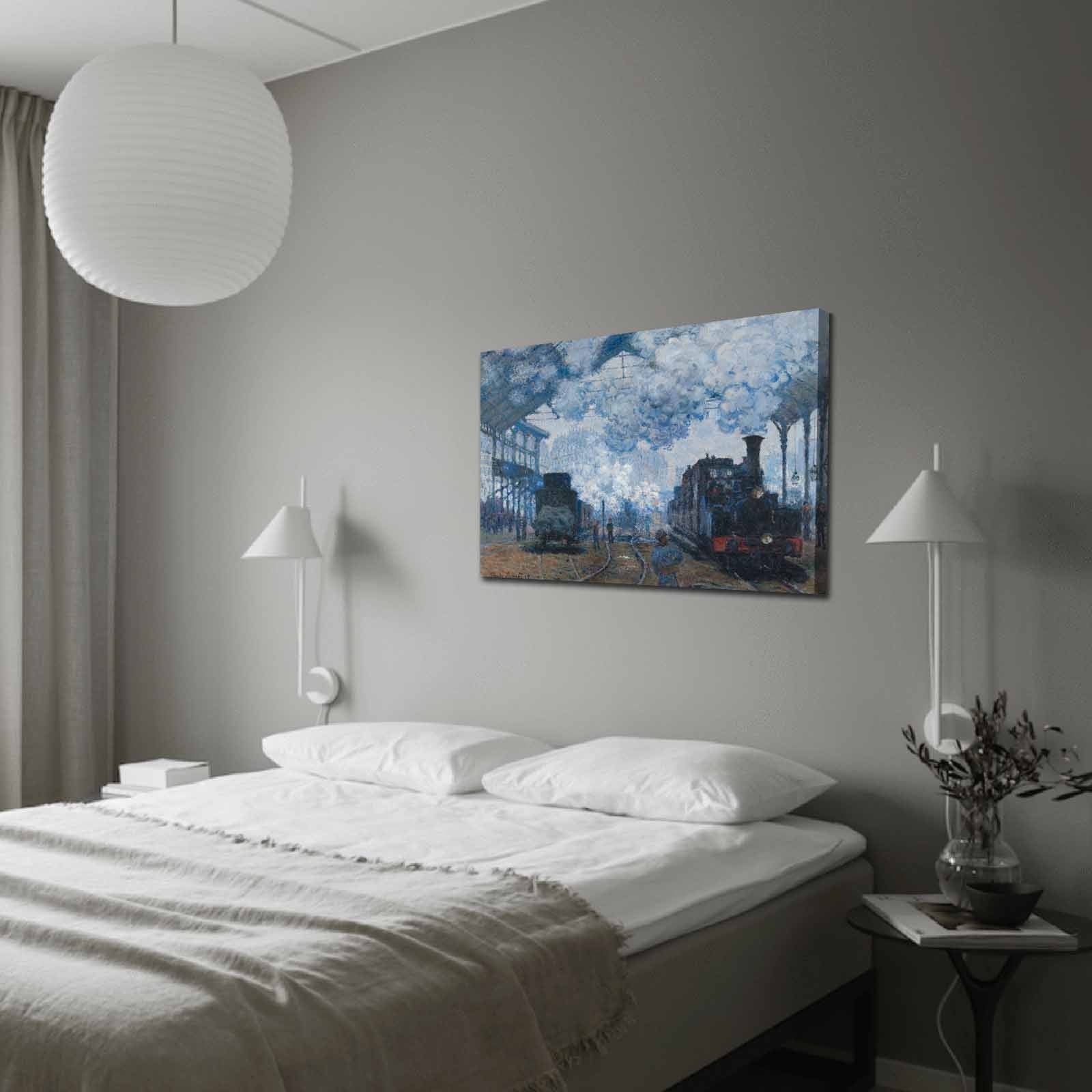 Tela Decorativa Multicolor em Suede 100% 70x100 cm com Moldura de Madeira (3 cm) – FAMOUS ART