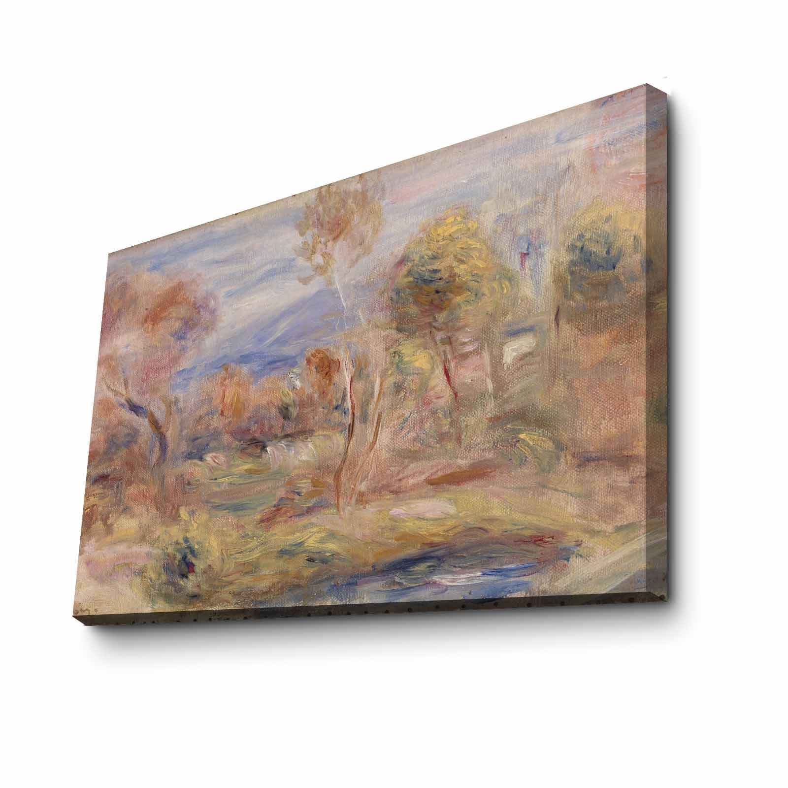 Tela Decorativa Multicolor 70x100 cm – Arte Famosa em Camurça 100% com Moldura de Madeira 3 cm