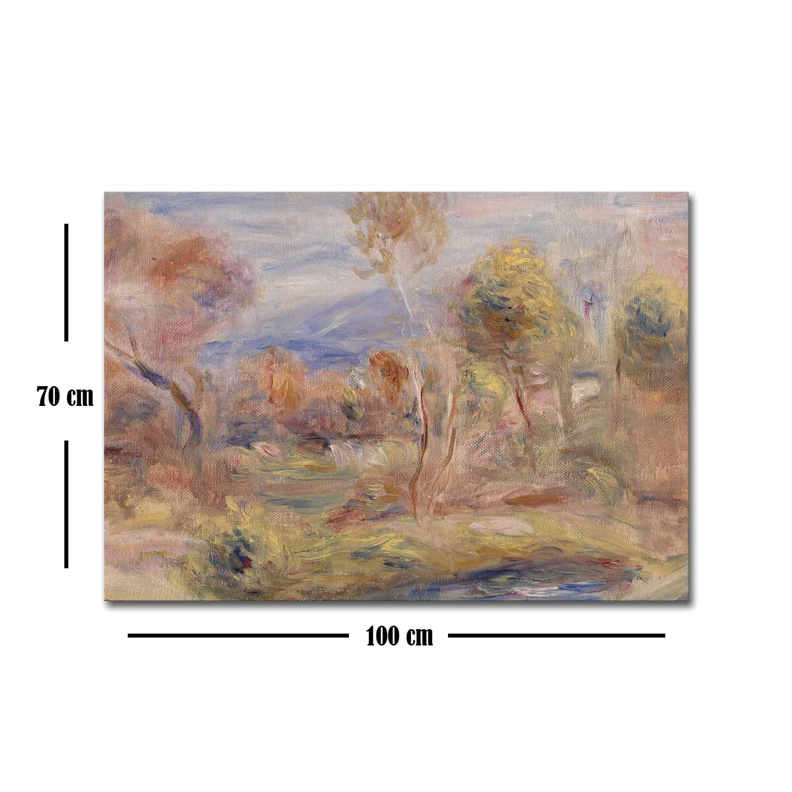 Tela Decorativa Multicolor 70x100 cm – Arte Famosa em Camurça 100% com Moldura de Madeira 3 cm