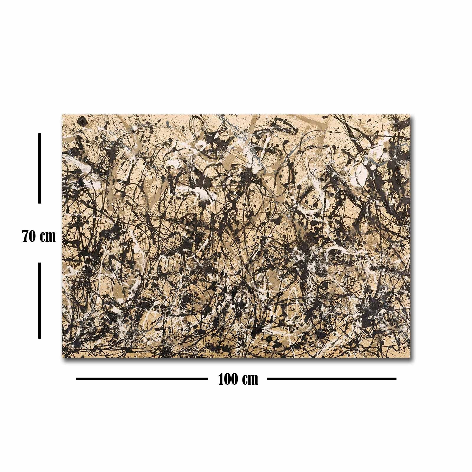 Tela Decorativa em Canvas Suede Multicolor 70 x 100 cm com Moldura 100% Madeira (3 cm) – 70100FAMOUSART-009