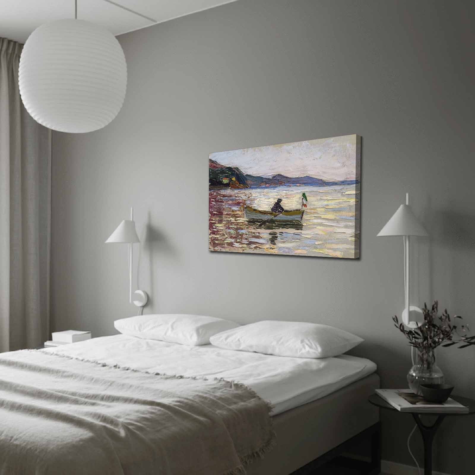 Quadro em Tela Suede 100% Multicolor 70x100 cm com Moldura 100% Madeira (3 cm)