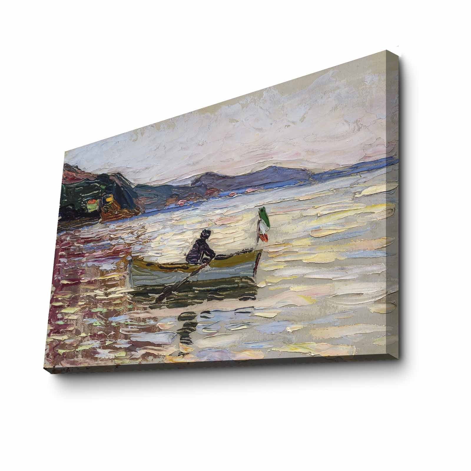 Quadro em Tela Suede 100% Multicolor 70x100 cm com Moldura 100% Madeira (3 cm)