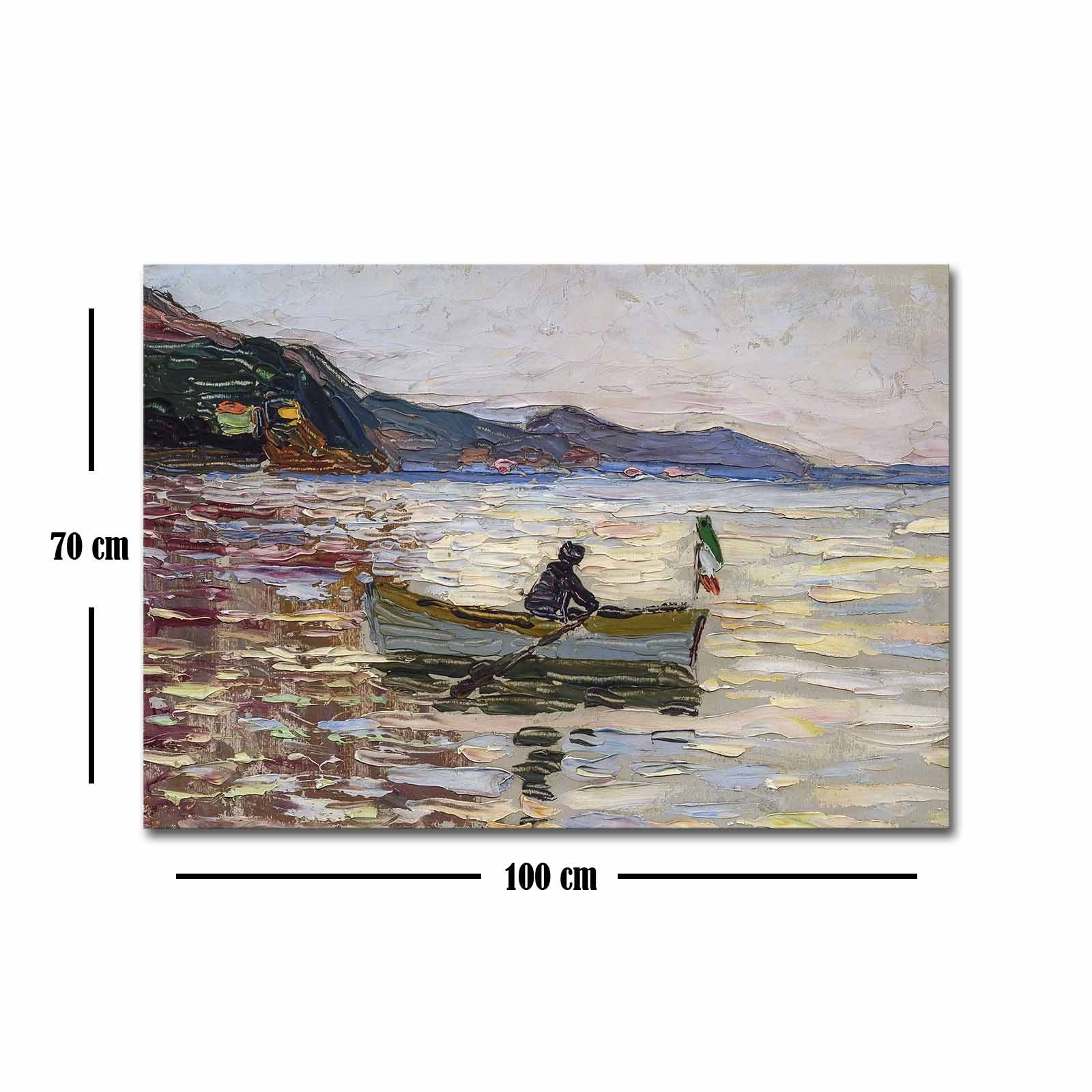 Quadro em Tela Suede 100% Multicolor 70x100 cm com Moldura 100% Madeira (3 cm)