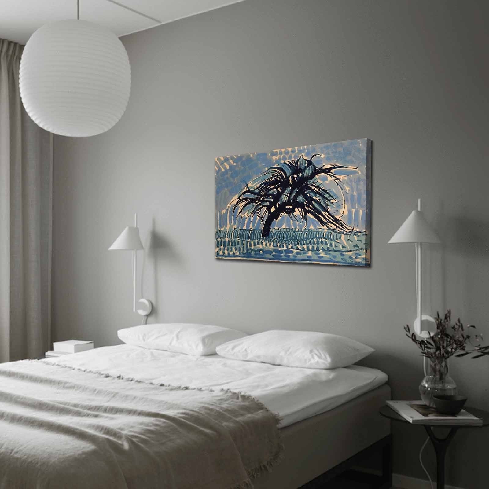 Quadro em Tela “Famous Art” 70x100 cm – Multicolor, Tela de Camurça 100%, Moldura de Madeira 3 cm