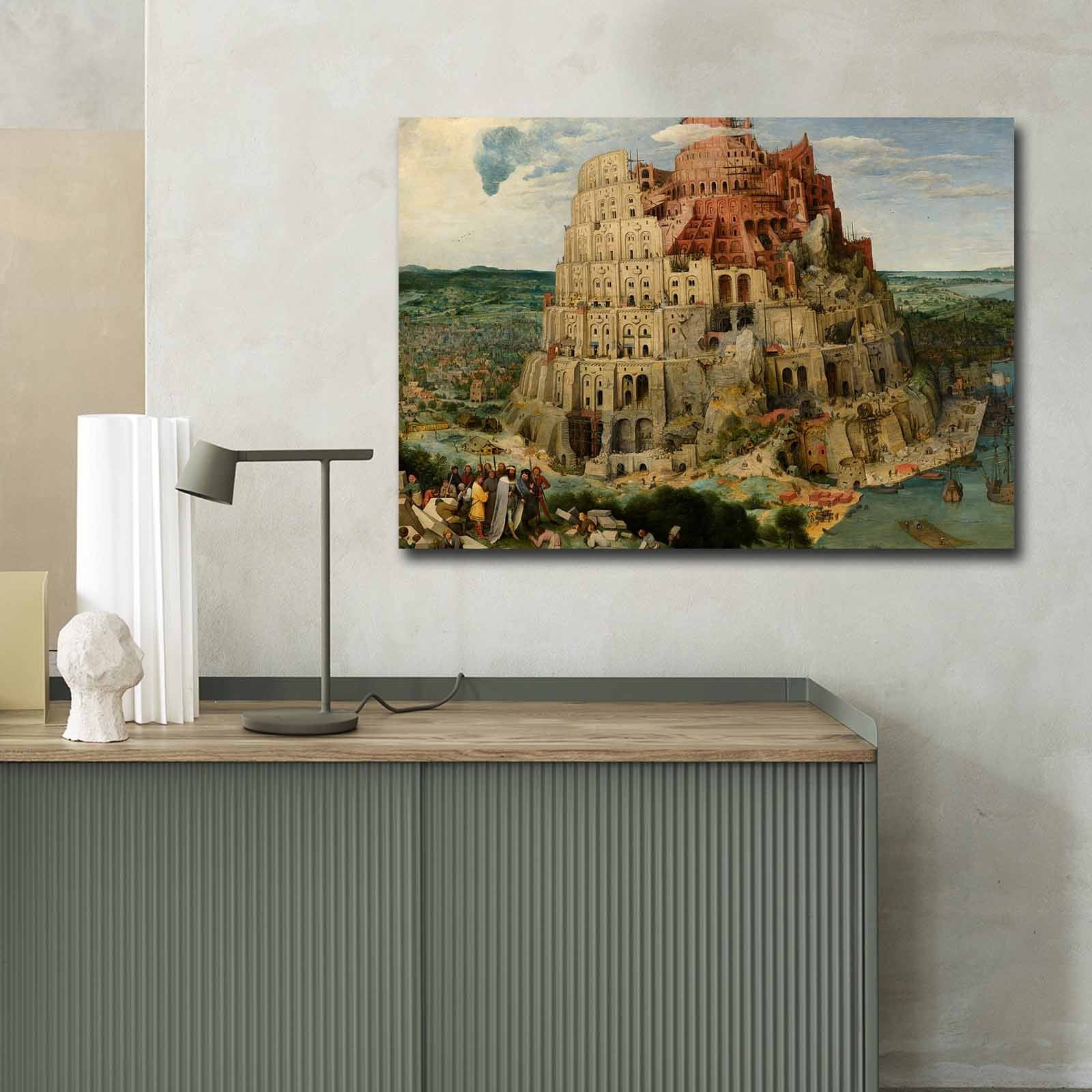 Quadro em Tela Decorativa Multicolor 70x100 cm, Camurça 100%, Moldura de Madeira 3 cm