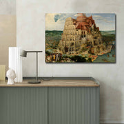 Quadro em Tela Decorativa Multicolor 70x100 cm, Camurça 100%, Moldura de Madeira 3 cm