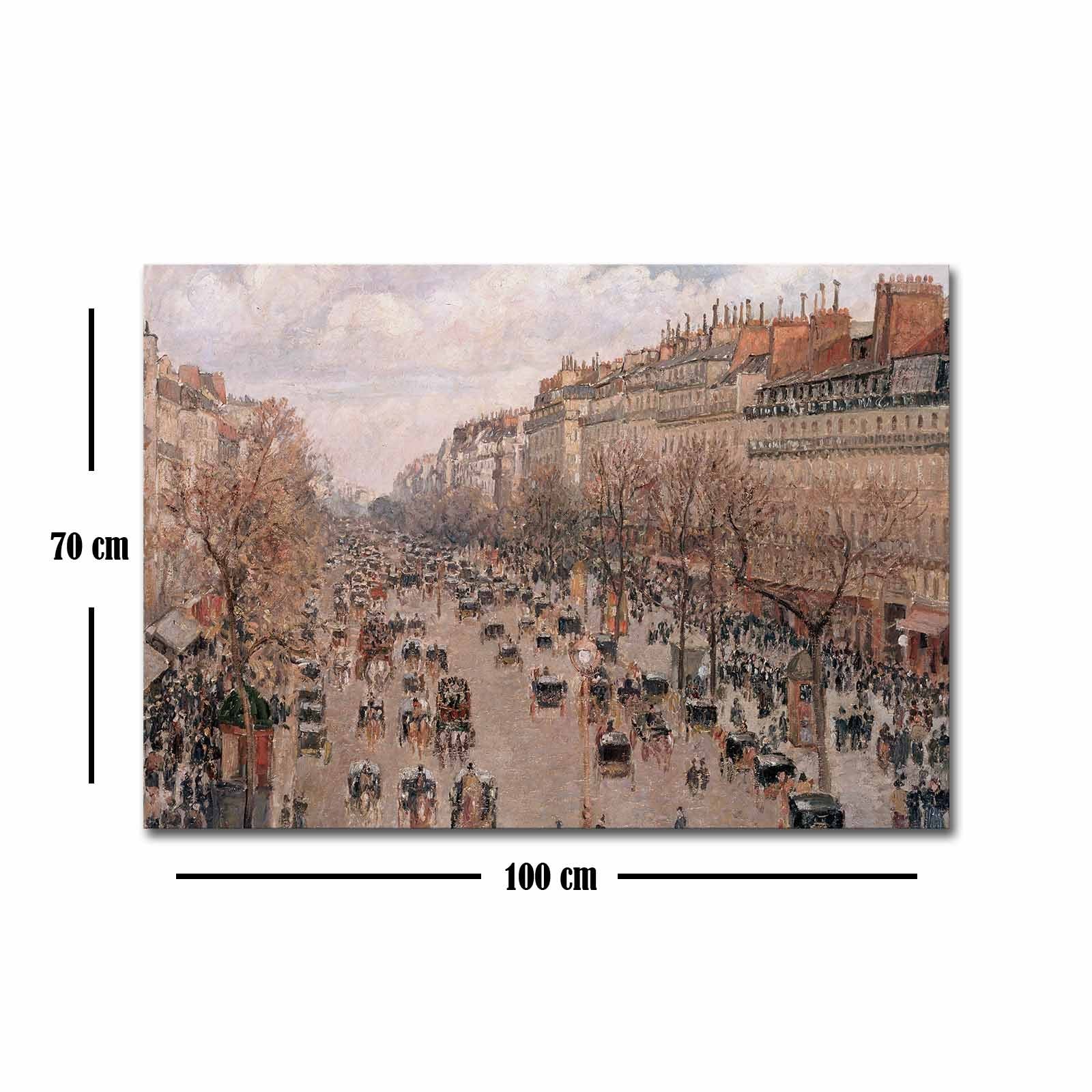 Quadro Tela Decorativa Multicolor 70x100 cm | Camurça 100% | Moldura de Madeira 3 cm