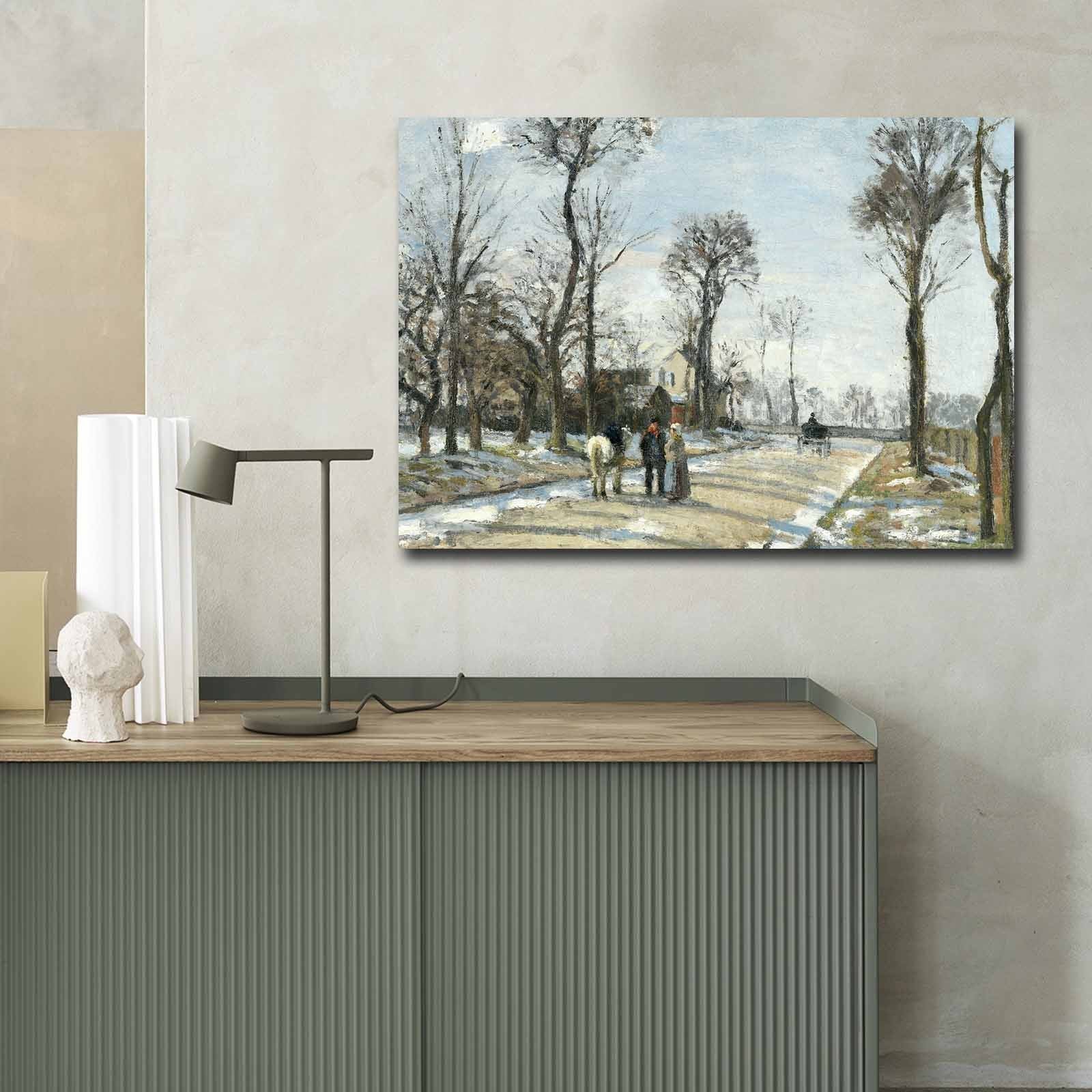 Quadro em Tela Decorativo Multicolor 70x100 cm – Canvas de Camurça 100% com Moldura de Madeira 3 cm | Famous Art 017