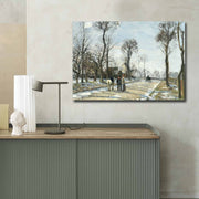 Quadro em Tela Decorativo Multicolor 70x100 cm – Canvas de Camurça 100% com Moldura de Madeira 3 cm | Famous Art 017