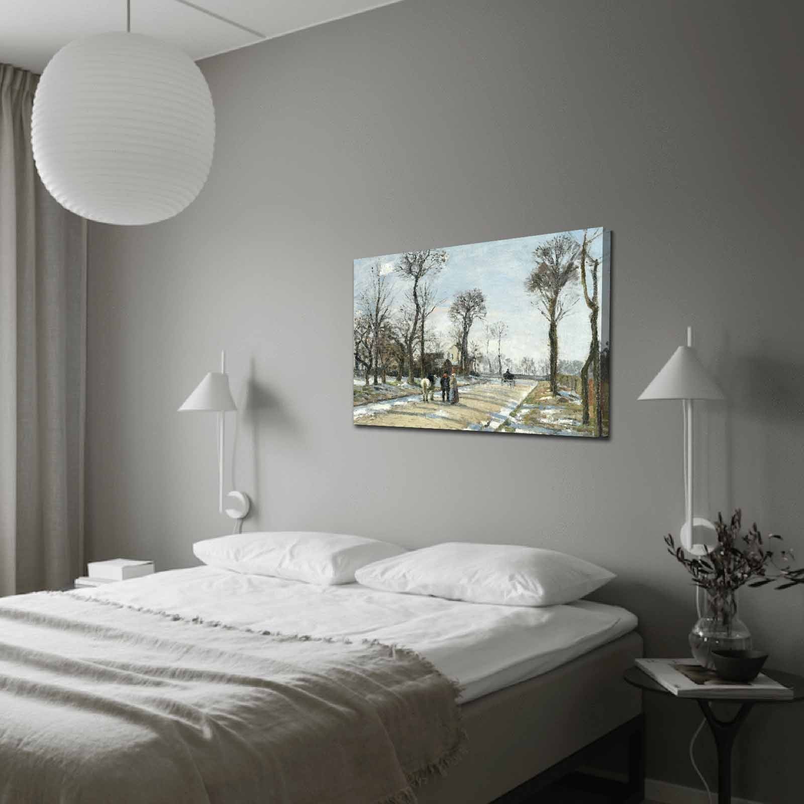 Quadro em Tela Decorativo Multicolor 70x100 cm – Canvas de Camurça 100% com Moldura de Madeira 3 cm | Famous Art 017