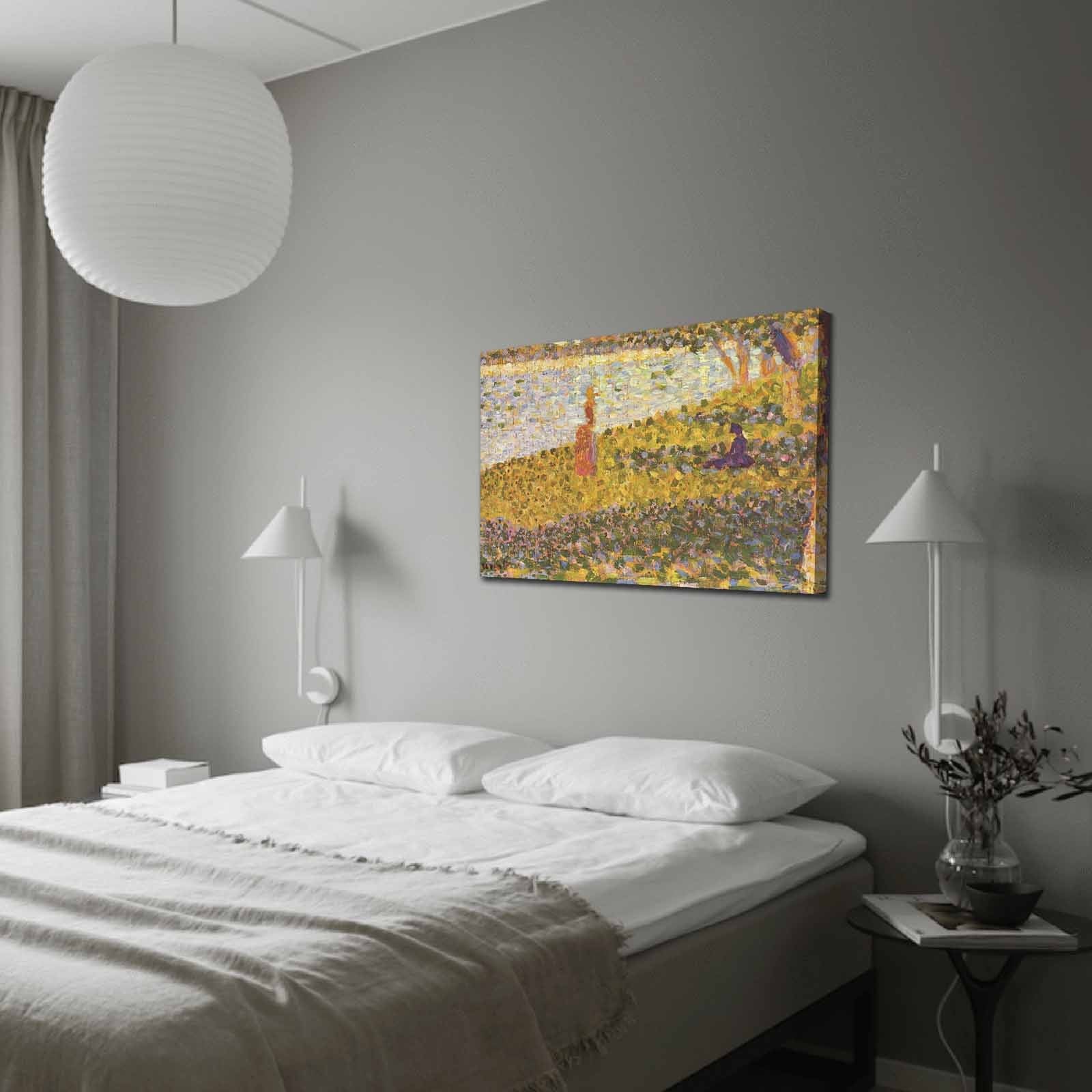 Tela Decorativa Multicolor 70x100 cm — Camurça 100% com Moldura de Madeira 3 cm