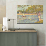 Quadro em Tela Decorativa Multicolor 70x100 cm — Canvas Suede 100% com Moldura de Madeira 3 cm (70100FAMOUSART-025)