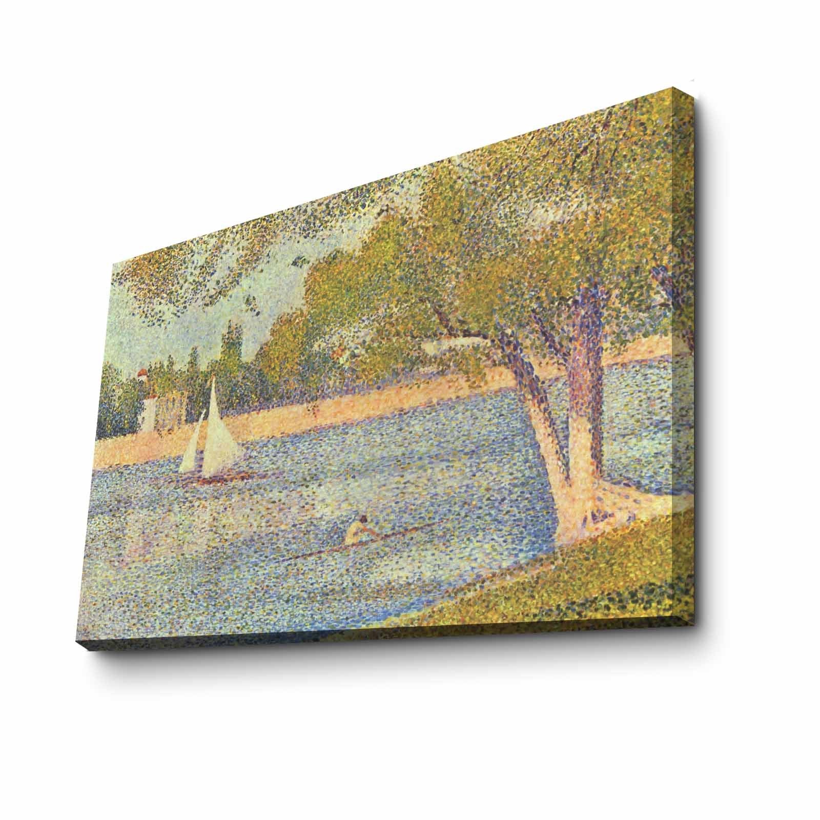 Quadro em Tela Decorativa Multicolor 70x100 cm — Canvas Suede 100% com Moldura de Madeira 3 cm (70100FAMOUSART-025)