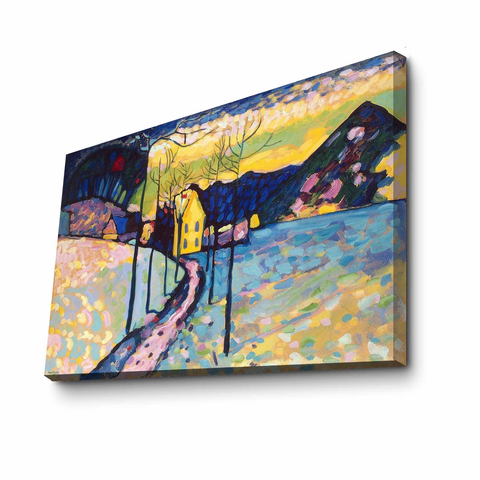 Tela Decorativa Multicolor Famous Art 70x100 cm – Camurça 100% com Moldura de Madeira 3 cm