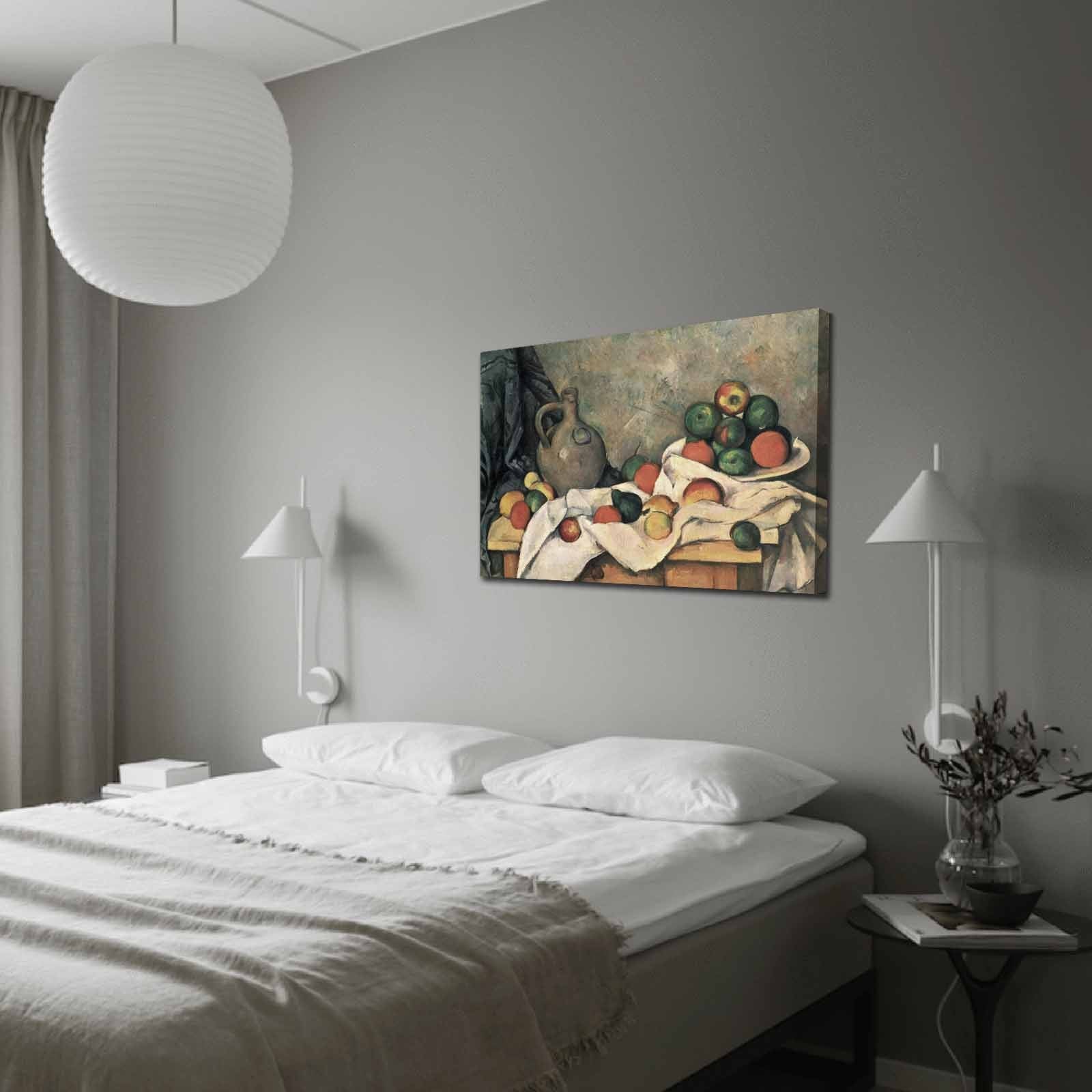 Tela Decorativa Multicolor 70x100 cm em Suede 100% com Moldura de Madeira (3 cm)