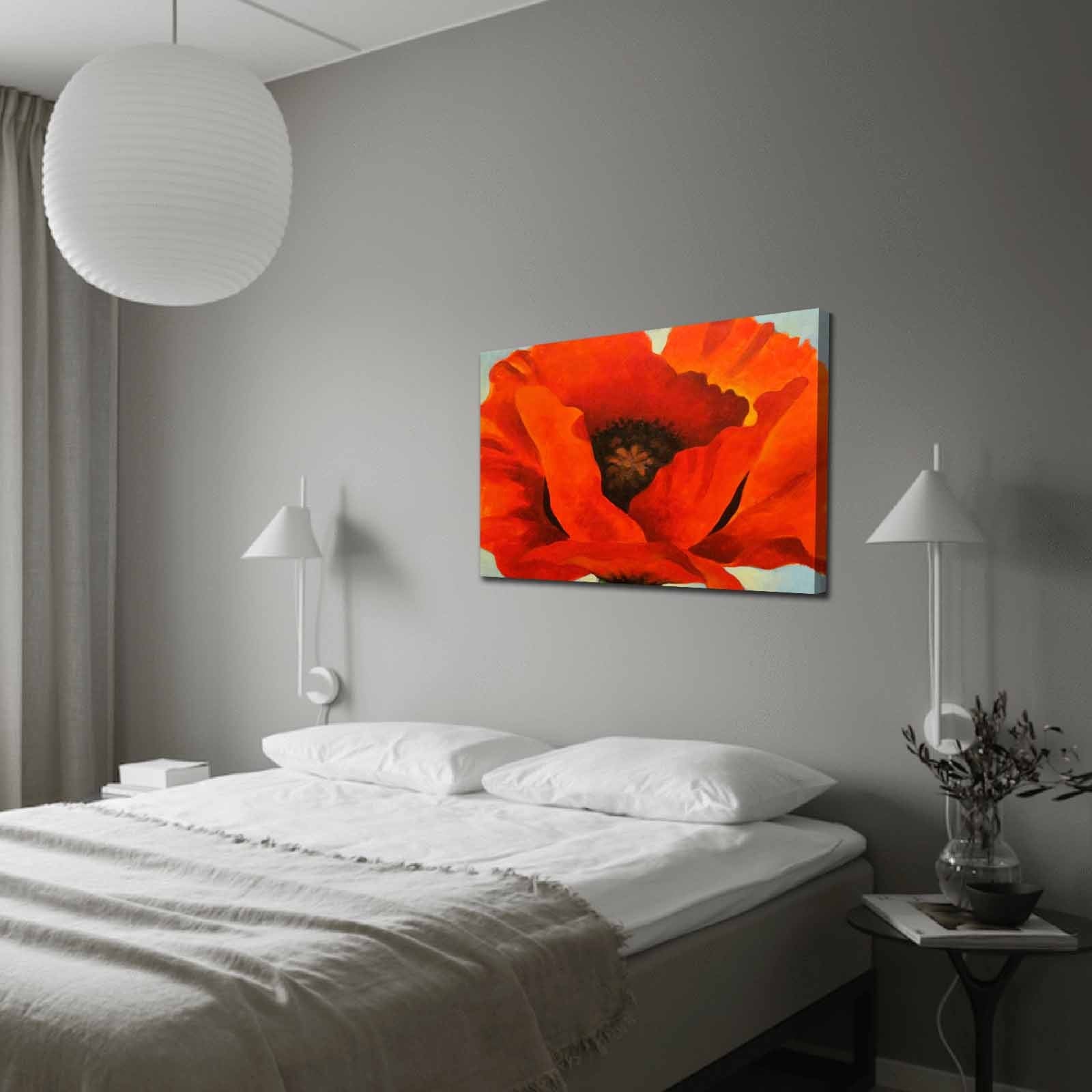 Quadro em Tela Decorativa Multicolor 70x100 cm – Camurça 100% com Moldura de Madeira 3 cm (70100FAMOUSART-047)