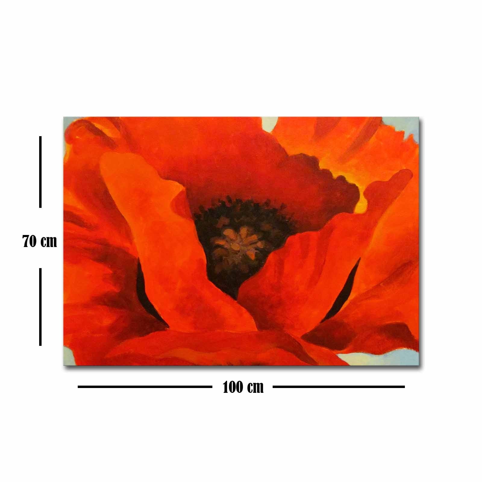 Quadro em Tela Decorativa Multicolor 70x100 cm – Camurça 100% com Moldura de Madeira 3 cm (70100FAMOUSART-047)