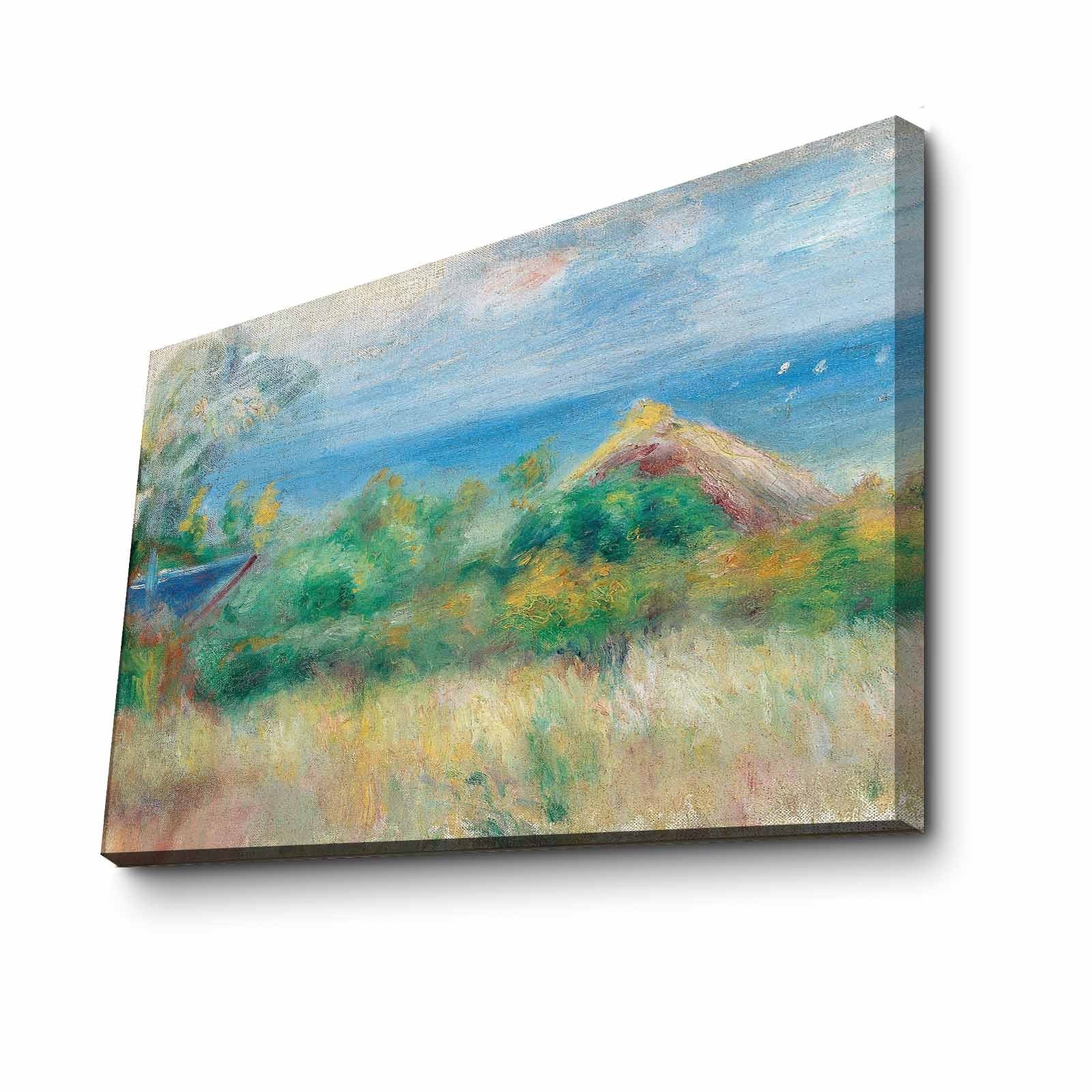 Quadro em Tela Decorativo Multicolor 70x100 cm em Suede 100% com Moldura de Madeira 3 cm