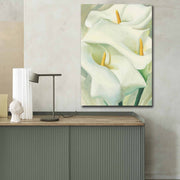 Tela Decorativa Multicolor 70x100 cm em Camurça 100% com Moldura de Madeira (3 cm)