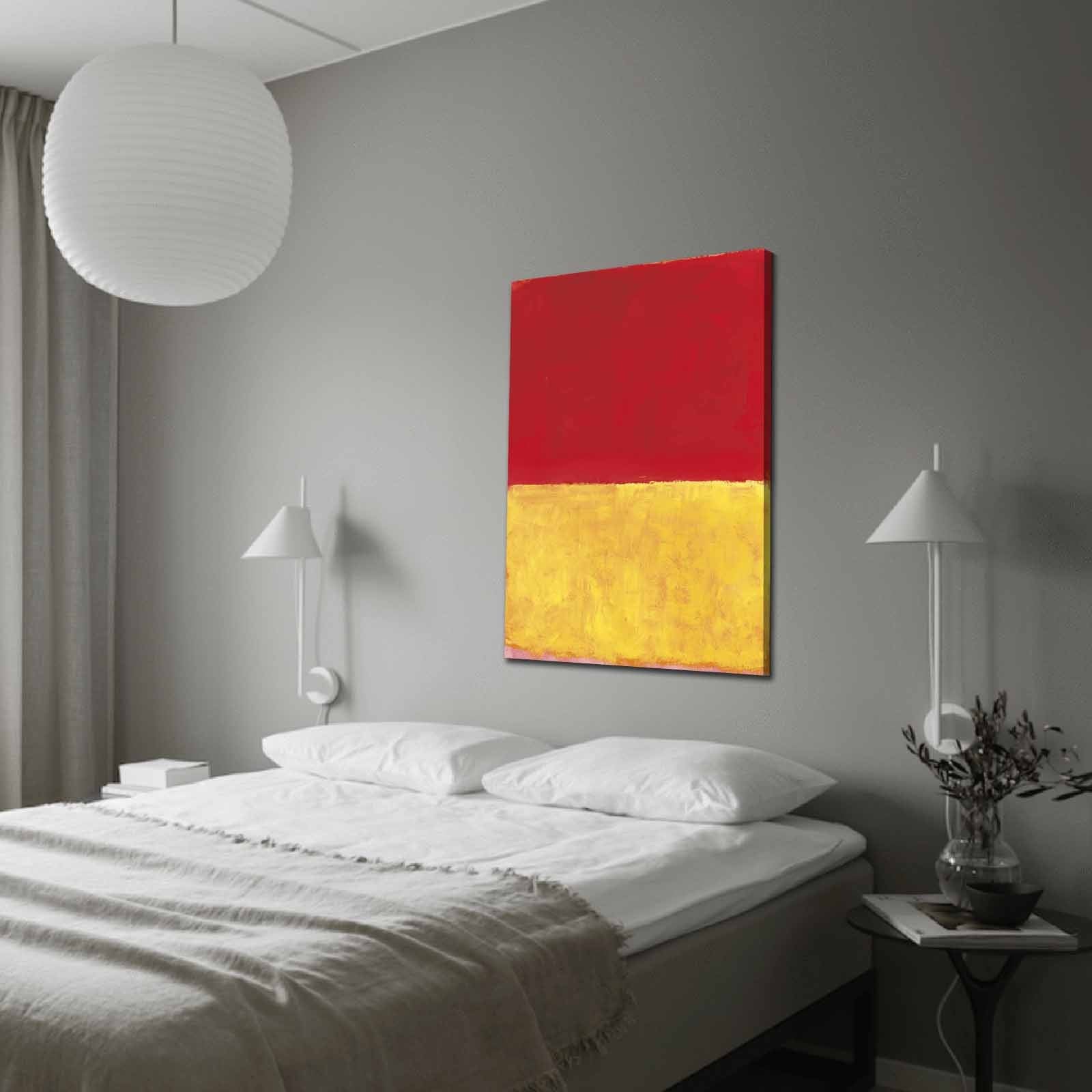 Tela Decorativa Arte Famosa Multicolor 70x100 cm – Canvas 100% Camurça com Moldura de Madeira 3 cm