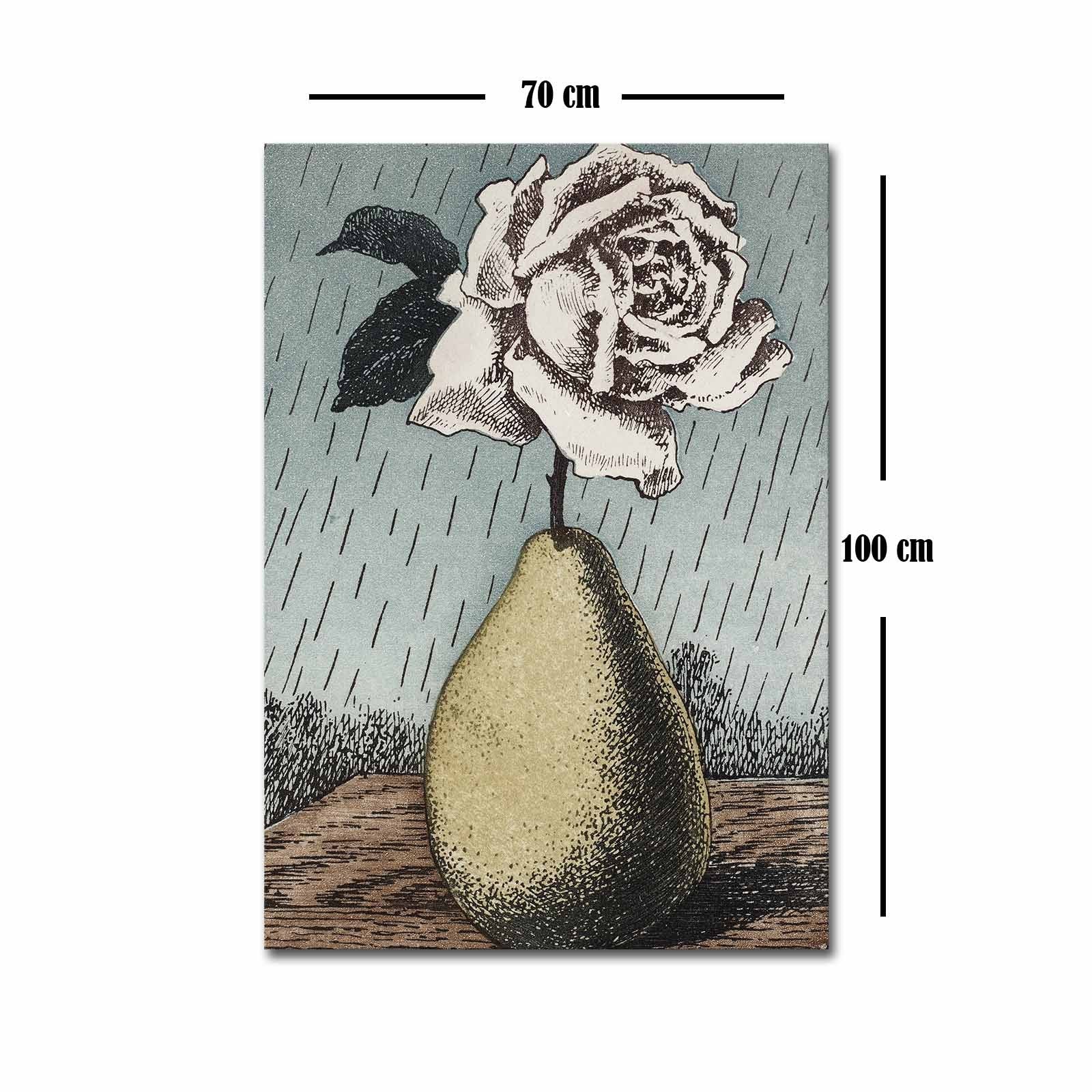 Tela Decorativa Multicolor 70 x 100 cm – Suede 100% com Moldura de Madeira 3 cm