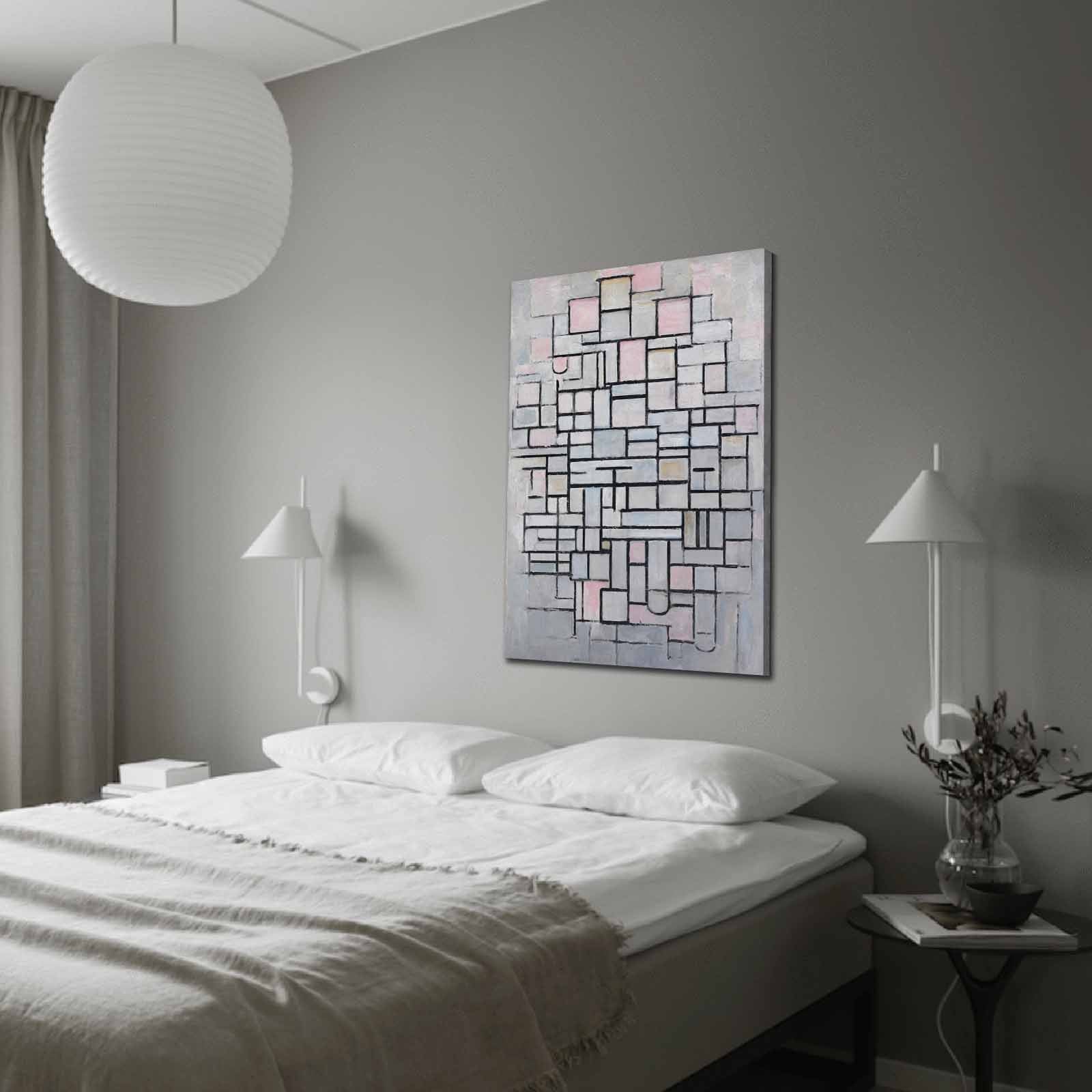 Quadro em Tela Decorativa Multicolor 70x100 cm — Suede 100% com Moldura de Madeira (3 cm)