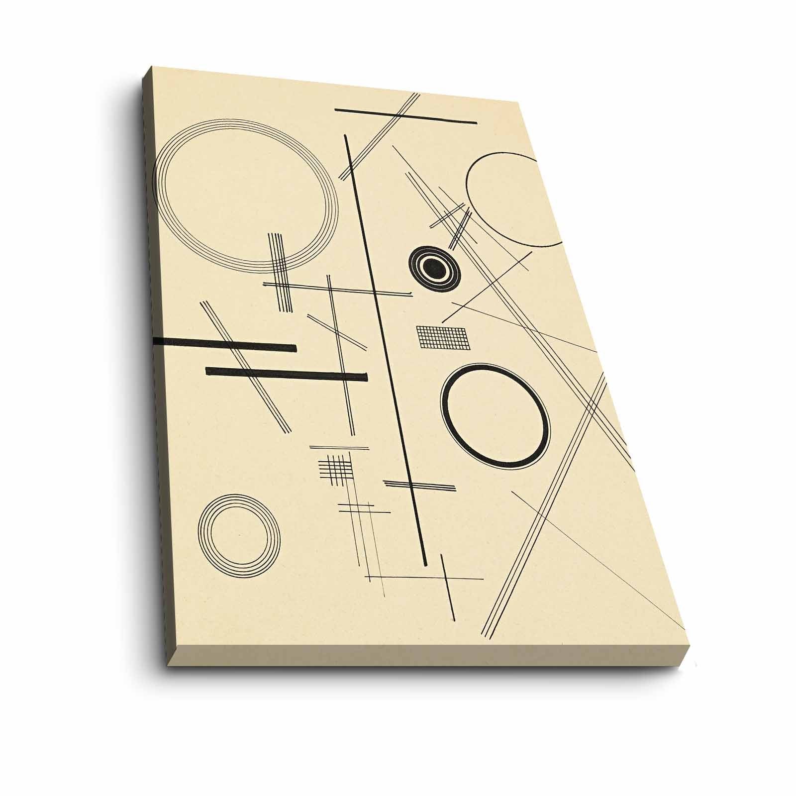 Tela Decorativa Multicolor 70x100 cm em Canvas Camurça 100% com Moldura de Madeira (3 cm) – Coleção Famous Art