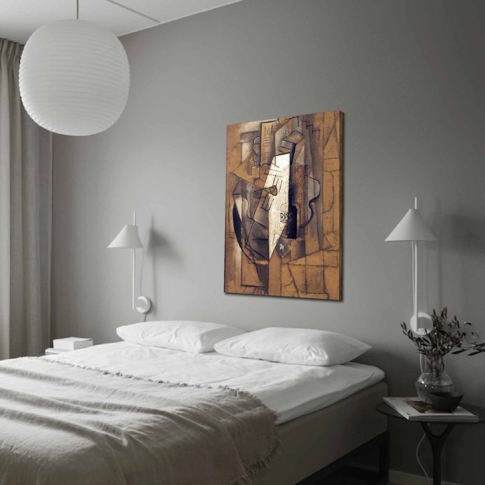 Quadro em Tela Decorativa Multicolor 70 x 100 cm – Suede 100% com Moldura de Madeira (3 cm)