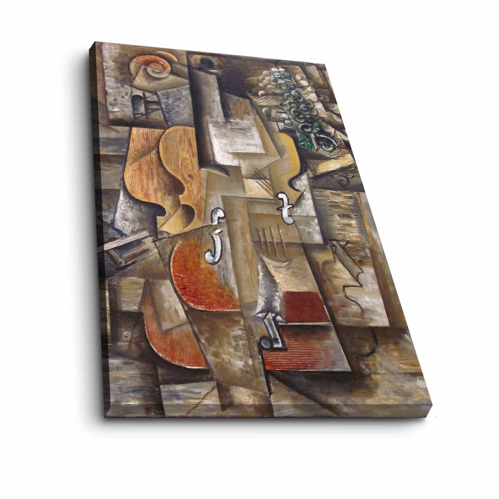 Quadro em Tela Suede Multicolor 70x100 cm com Moldura 100% Madeira (3 cm)