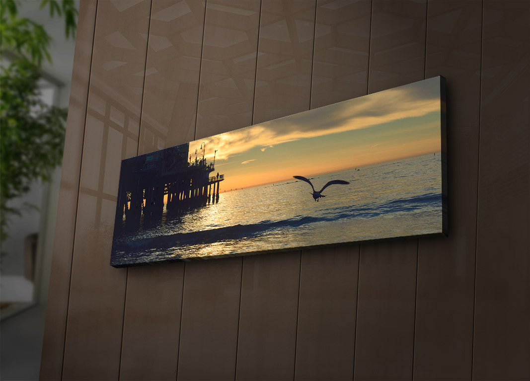 Tela Decorativa LED Iluminada 30x90cm - Pintura Multicolor Premium