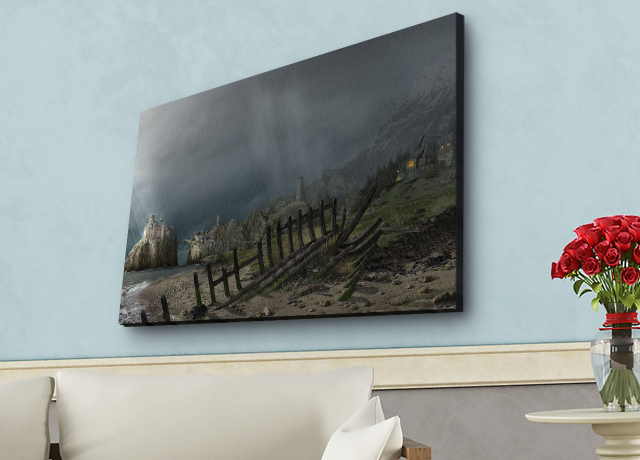 Tela Decorativa LED Iluminada - Pintura Canvas Premium 45x70cm