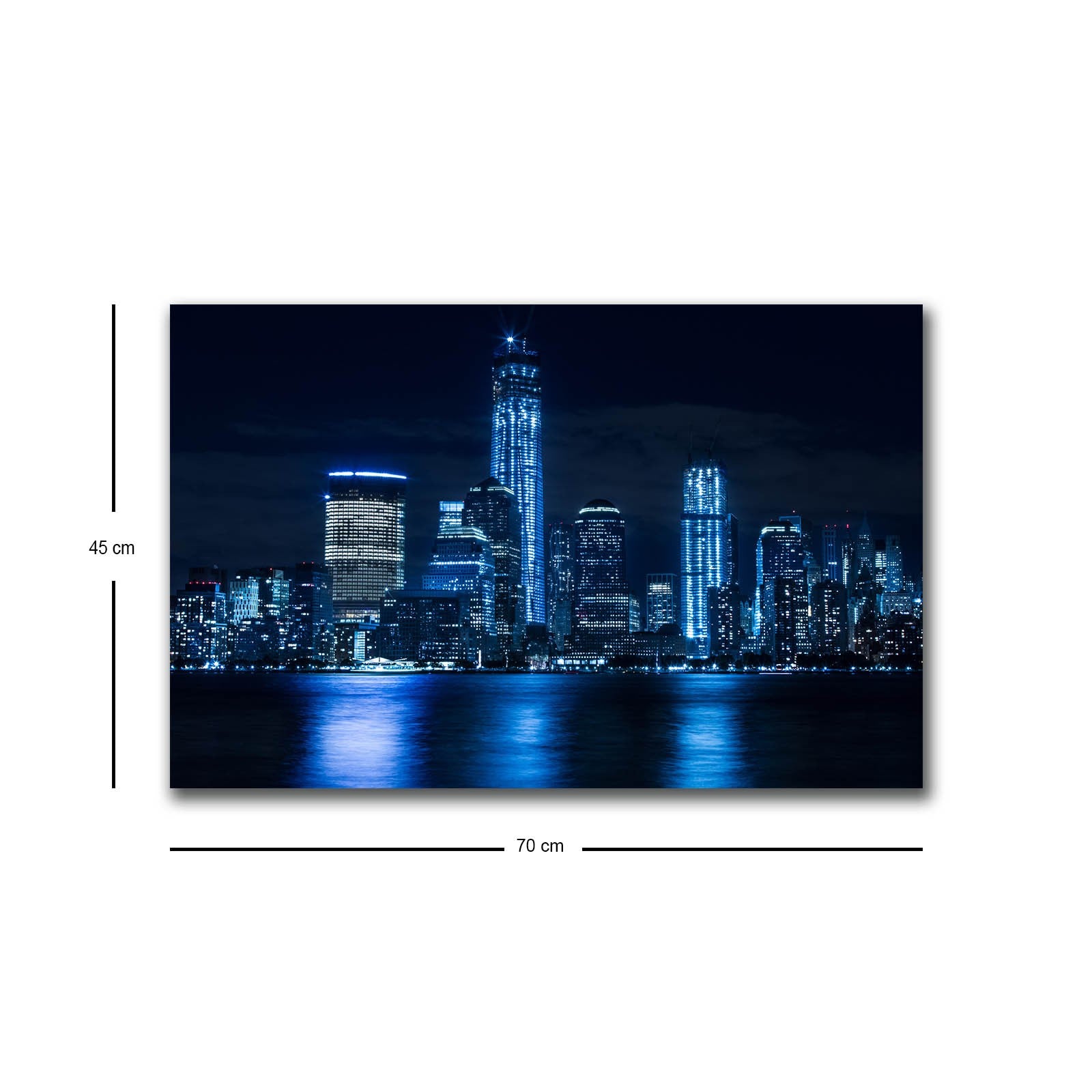Pintura em tela decorativa com iluminação LED, 45 x 70 cm, 100% camurça, moldura de madeira (3 cm), alimentada por bateria com interruptor liga/desliga | Perfeito para decoração de casa