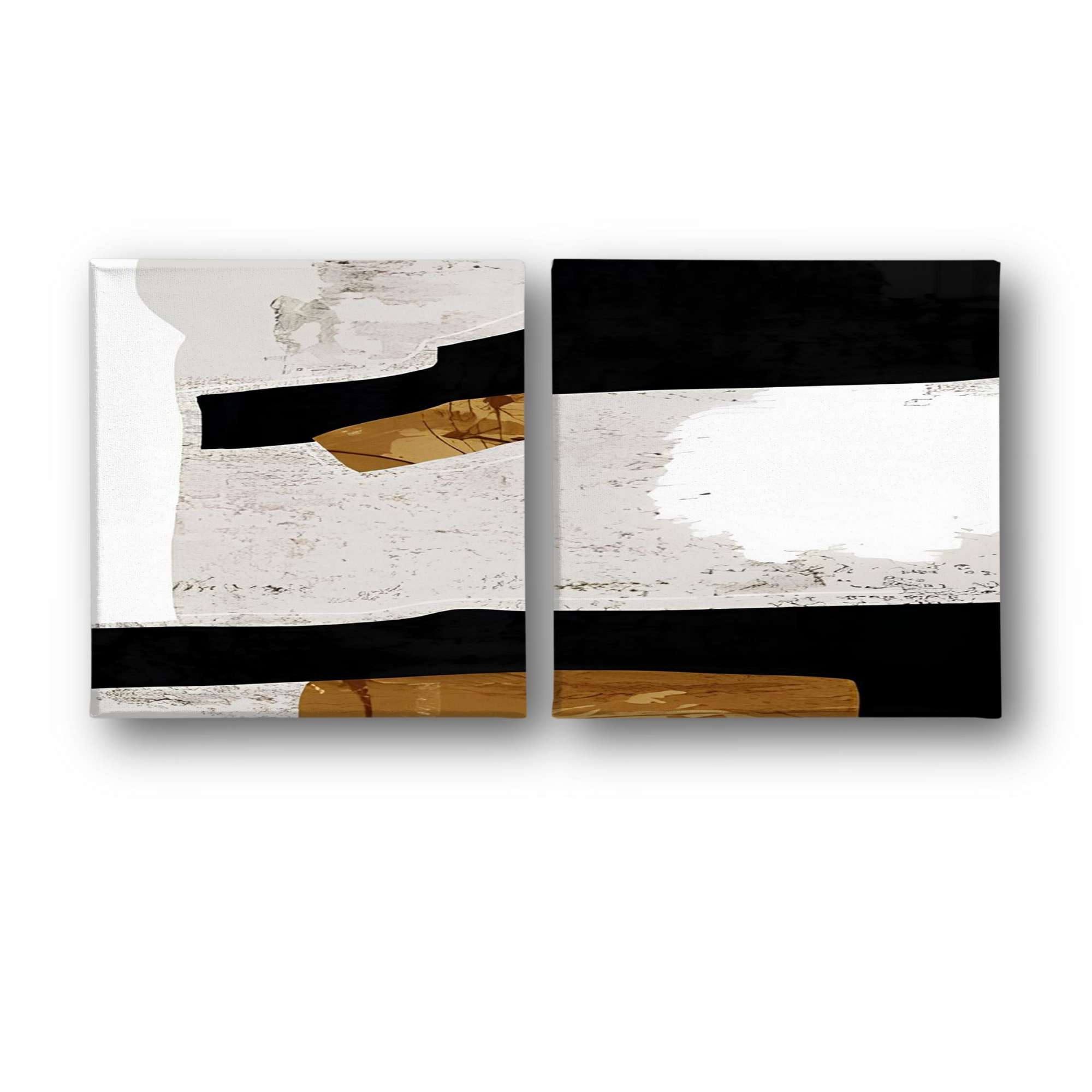 Conjunto 2 Telas Decorativas Multicolor Canvas 30x30cm