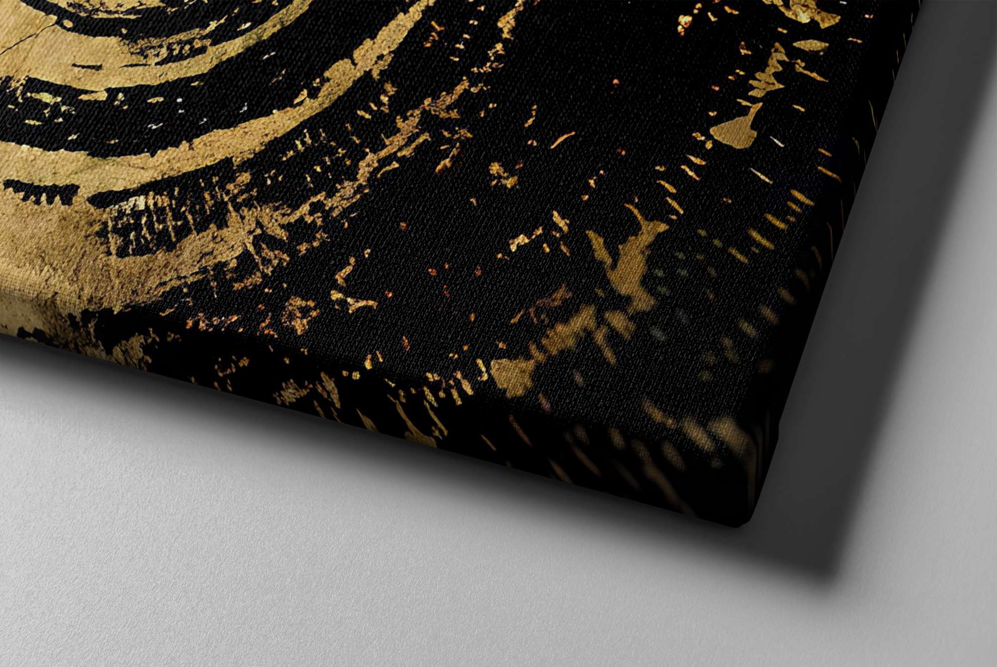 Conjunto 2 Telas Decorativas 30x30cm Multicolor Moldura Madeira