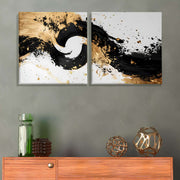 Conjunto Quadros Decorativos Canvas Multicolor 30x30 - 2 Peças