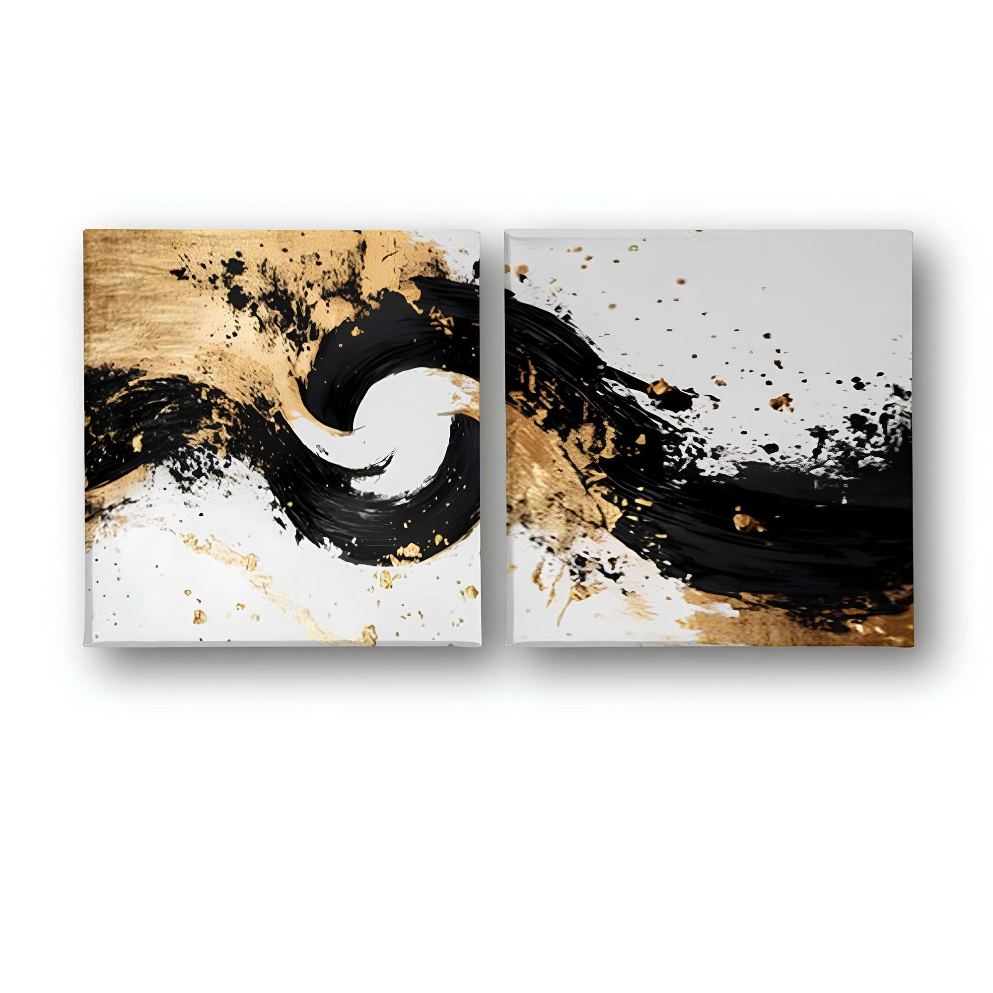 Conjunto Quadros Decorativos Canvas Multicolor 30x30 - 2 Peças