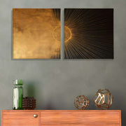 Conjunto 2 Telas Decorativas Canvas 30x30cm Multicolor Premium