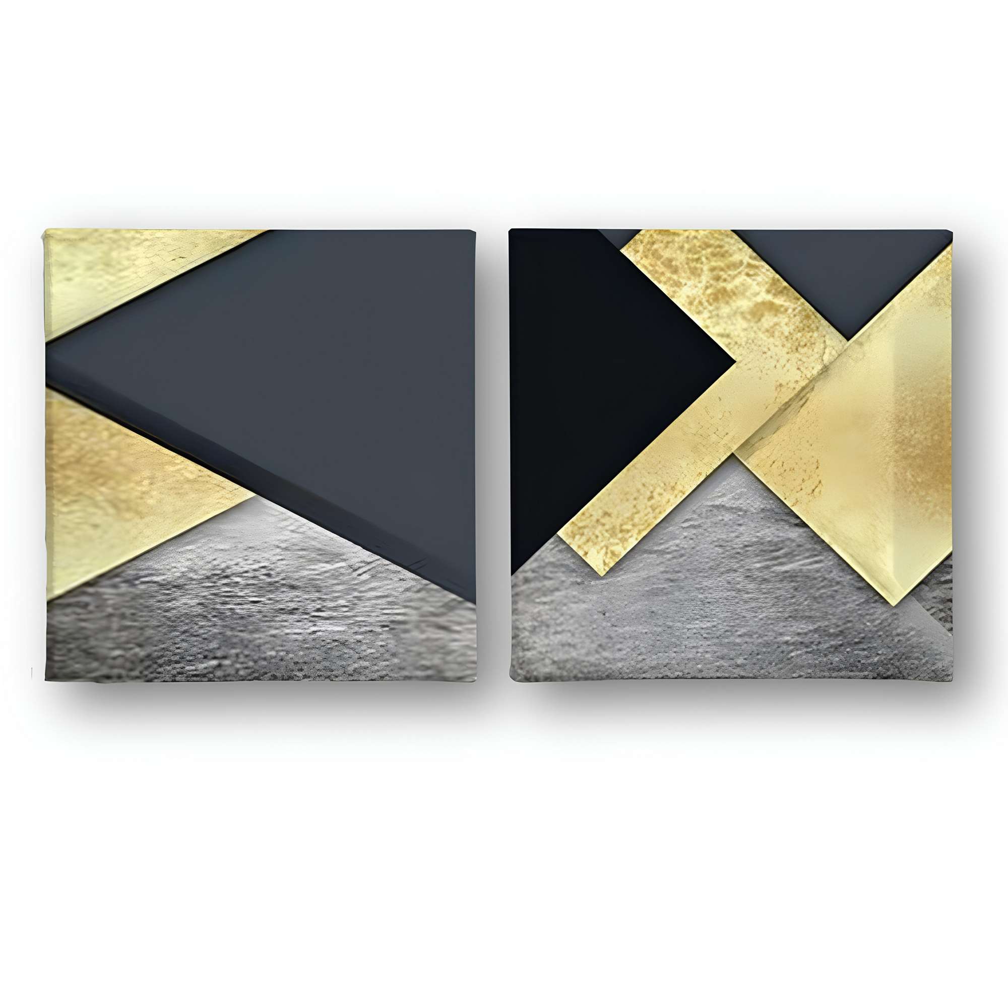 Quadros Decorativos Canvas Multicolor 30x30cm - Conjunto 2 Peças