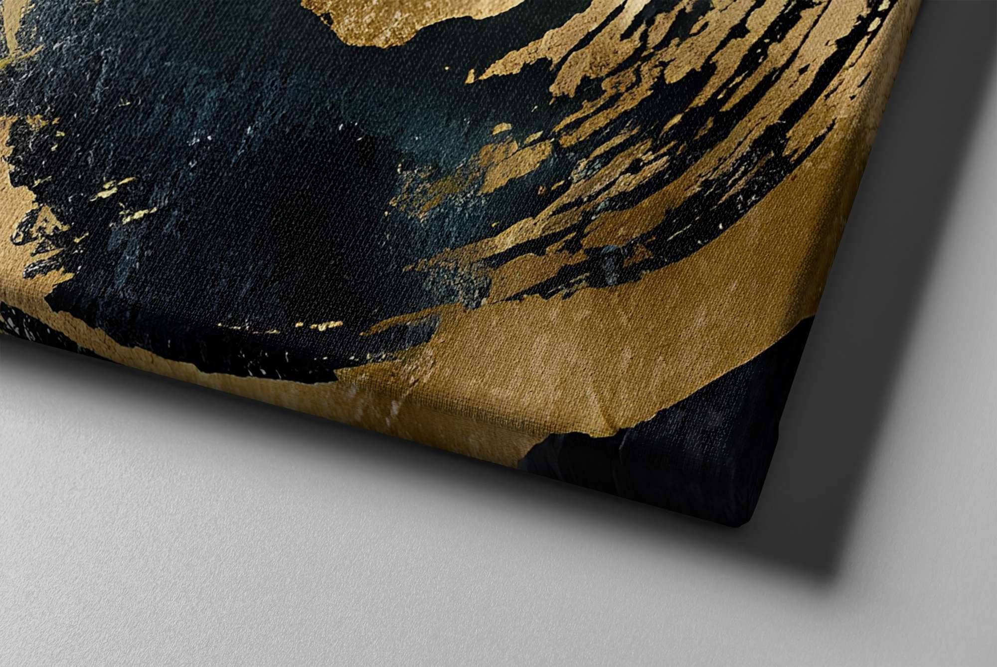 Conjunto 2 Telas Decorativas Canvas 30x30cm - Moldura Madeira