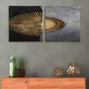 Conjunto 2 Telas Decorativas Canvas Multicolor 30x30cm Premium