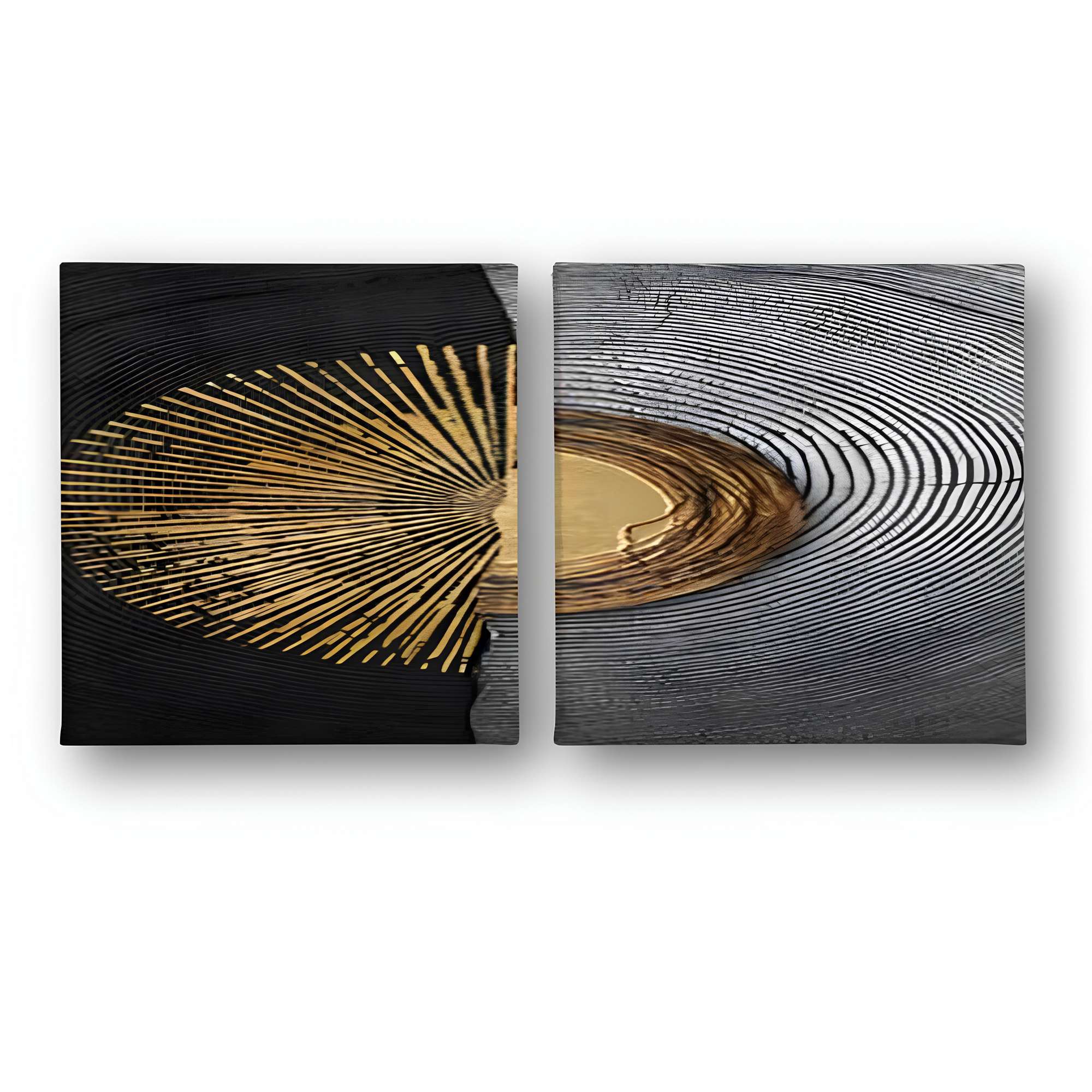 Conjunto 2 Telas Decorativas Canvas Multicolor 30x30cm Premium