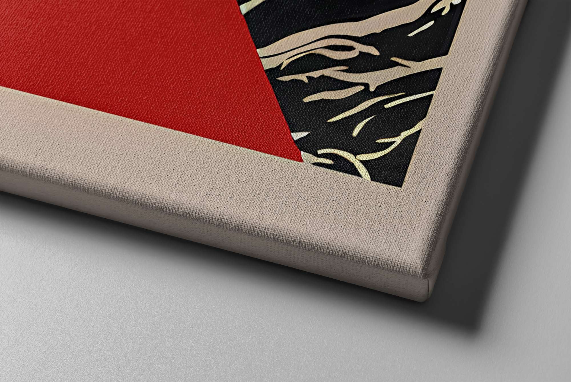 Conjunto 2 Quadros Decorativos Canvas Multicolor 30x30cm - Moldura Madeira