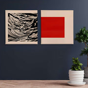 Quadros Decorativos Canvas 30x30 - Set 2 Peças Multicolor