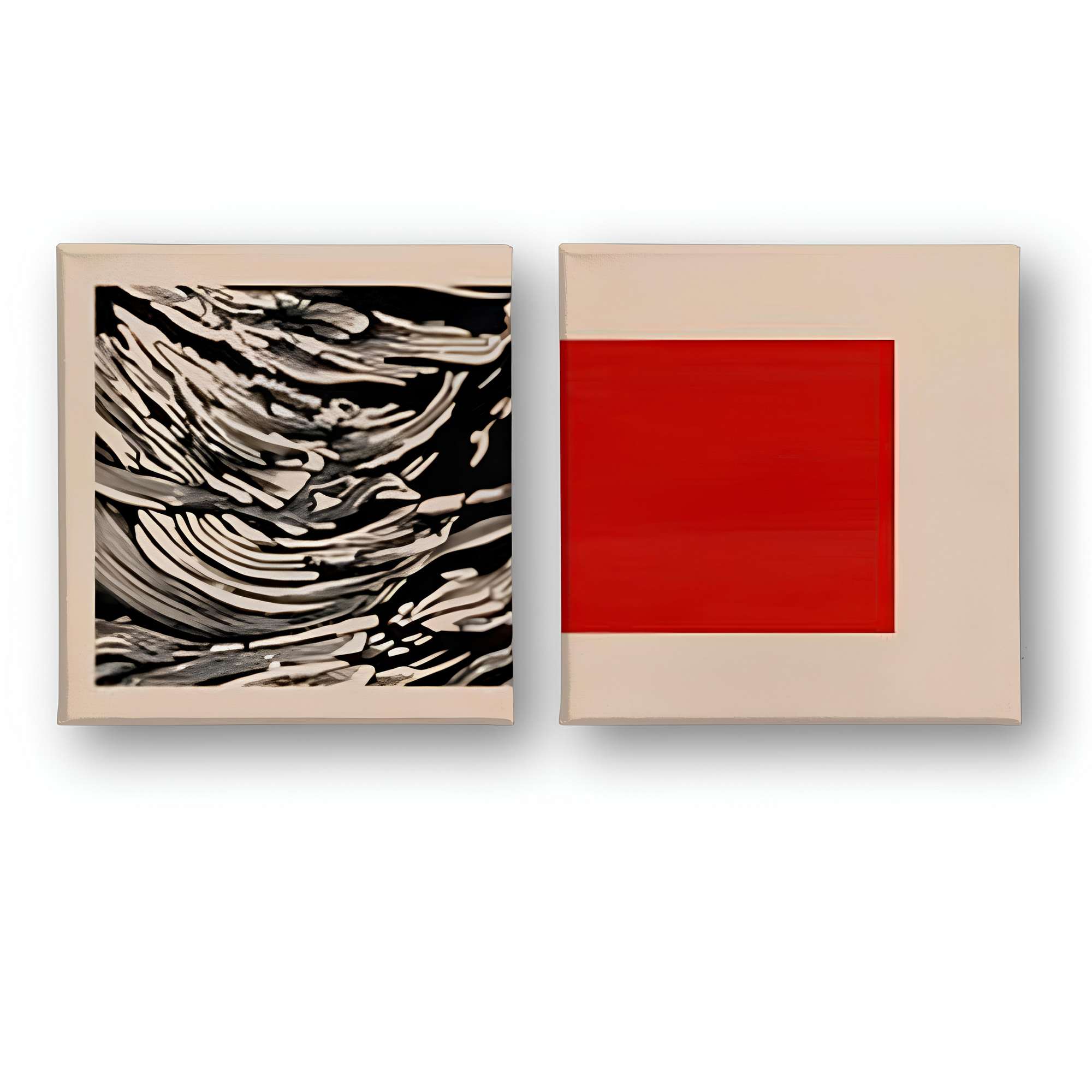 Quadros Decorativos Canvas 30x30 - Set 2 Peças Multicolor